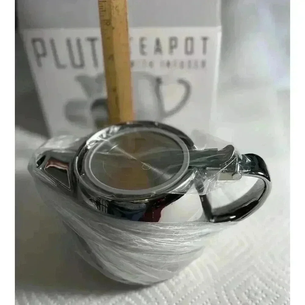 Tealyra Pluto Teapot With Infuser Silver 540 ML 18.2 FL OZ New In Box